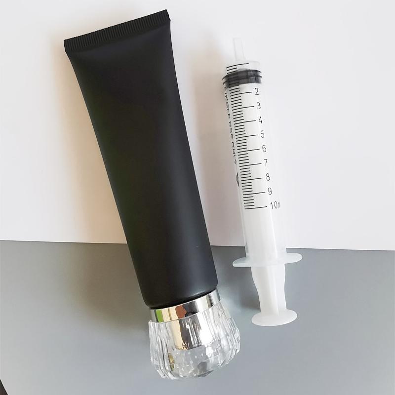 50ml Empty Cosmetic Tube with Syringe Soft Tube Container Bottle