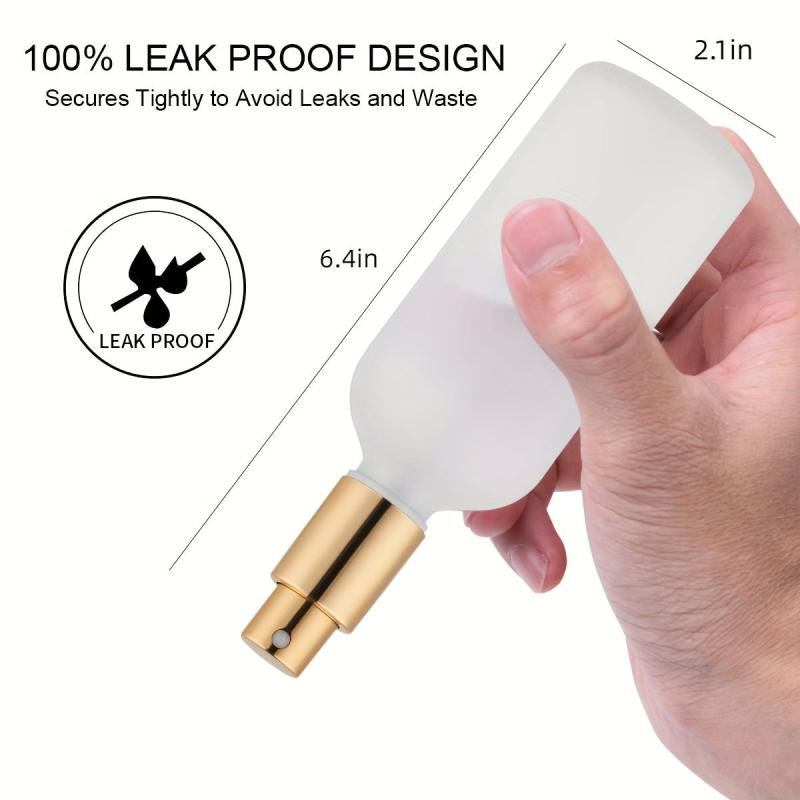 2pcs 100ml Frosted Glass Spray Bottles