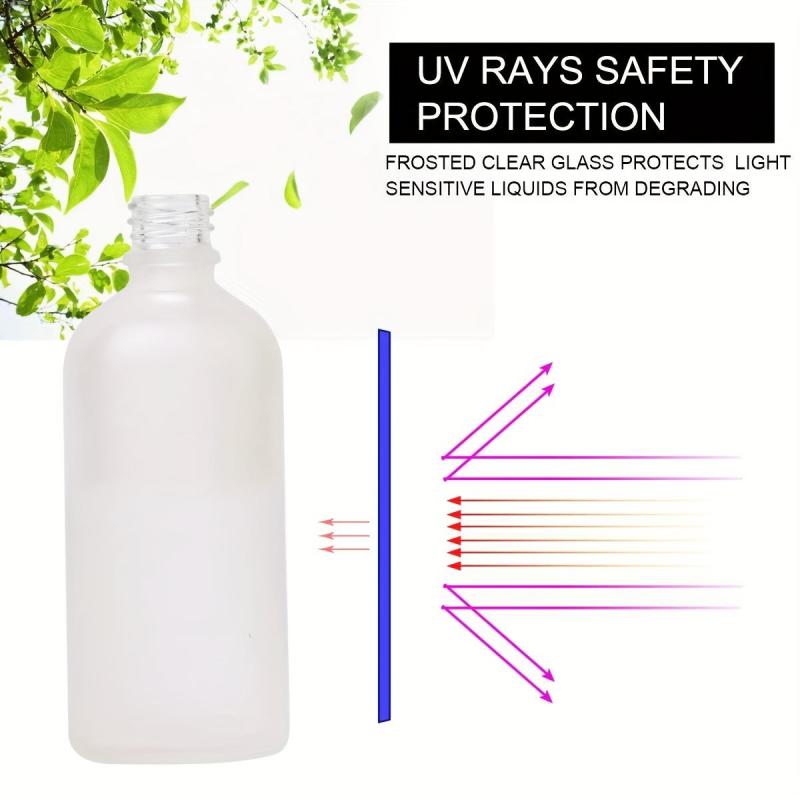 2pcs 100ml Frosted Glass Spray Bottles