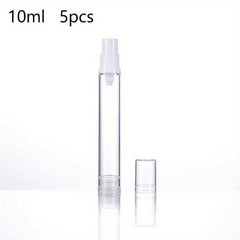5pcs Vacuum Spray Pump Bottles Clear Cosmetic Sample Travel Container