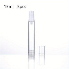 5pcs Vacuum Spray Pump Bottles Clear Cosmetic Sample Travel Container