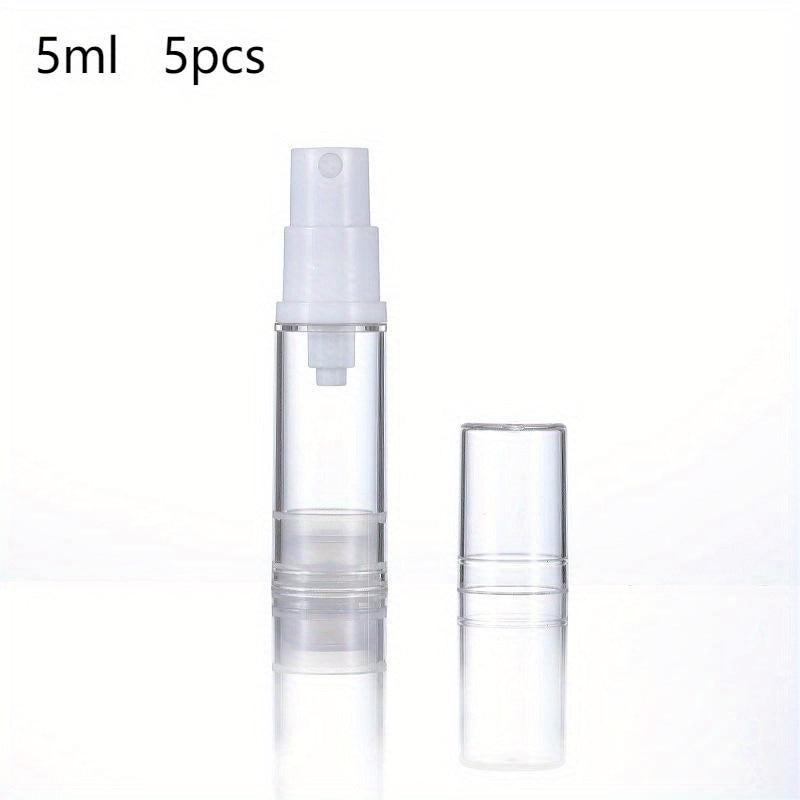 5pcs Vacuum Spray Pump Bottles Clear Cosmetic Sample Travel Container