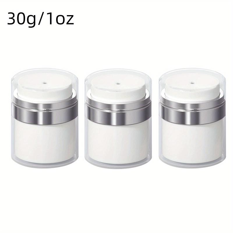 Airless Pump Jar Refillable Bottle for Moisturizer Travel Containers