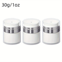 Airless Pump Jar Refillable Bottle for Moisturizer Travel Containers