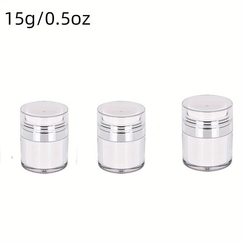 Airless Pump Jar Refillable Bottle for Moisturizer Travel Containers