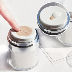 Airless Pump Jar Refillable Bottle for Moisturizer Travel Containers
