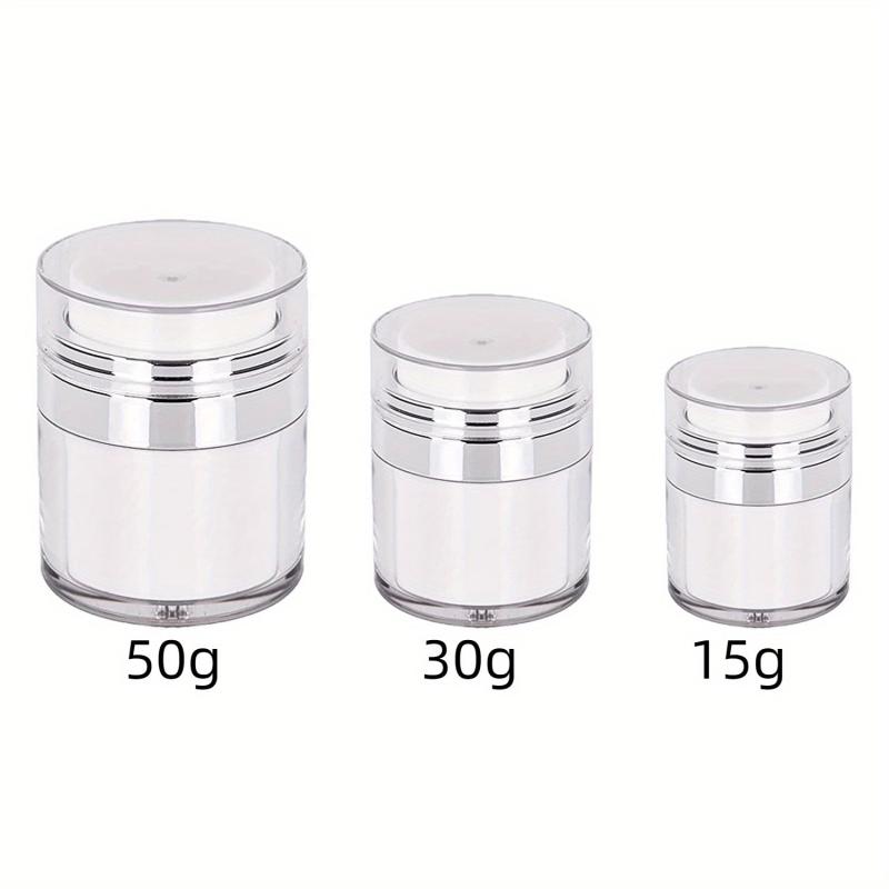 Airless Pump Jar Refillable Bottle for Moisturizer Travel Containers