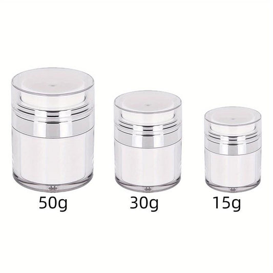 Airless Pump Jar Refillable Bottle for Moisturizer Travel Containers
