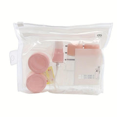 5pcs Leak Proof Travel Bottles Kit Toiletry Containers for Lotion Shampoo Cream