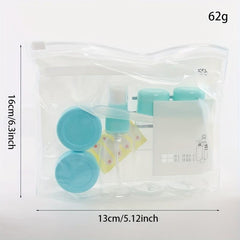 5pcs Leak Proof Travel Bottles Kit Toiletry Containers for Lotion Shampoo Cream