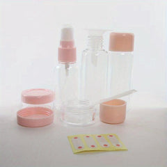 5pcs Leak Proof Travel Bottles Kit Toiletry Containers for Lotion Shampoo Cream