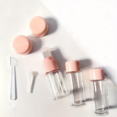 5pcs Leak Proof Travel Bottles Kit Toiletry Containers for Lotion Shampoo Cream