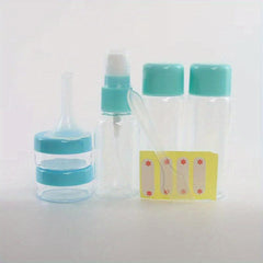 5pcs Leak Proof Travel Bottles Kit Toiletry Containers for Lotion Shampoo Cream