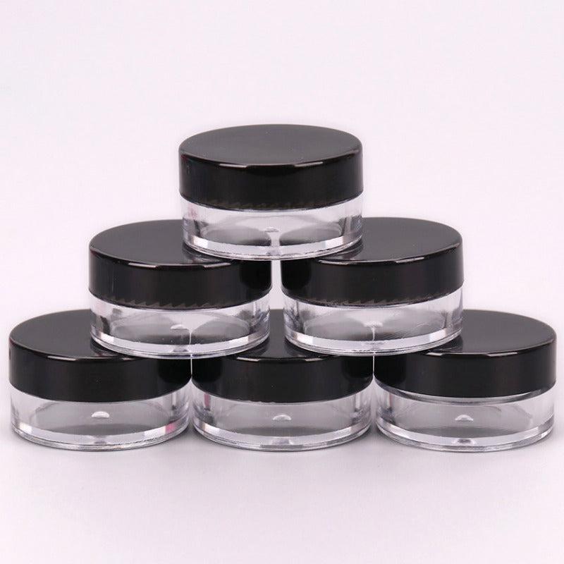 5pcs Clear Cosmetic Jars With Lid for Beauty Products