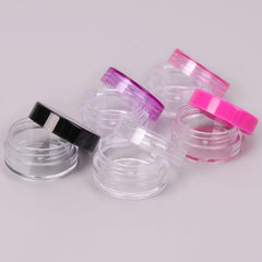 5pcs Clear Cosmetic Jars With Lid for Beauty Products