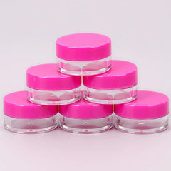 5pcs Clear Cosmetic Jars With Lid for Beauty Products