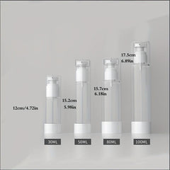 4pcs Refillable Airless Pump Bottles 30ml 100ml
