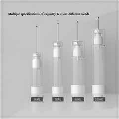 4pcs Refillable Airless Pump Bottles 30ml 100ml
