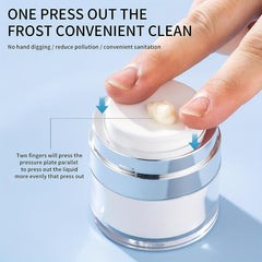 4 Pcs Empty Airless Cosmetic Container Pump Jar for Creams Gels Lotions