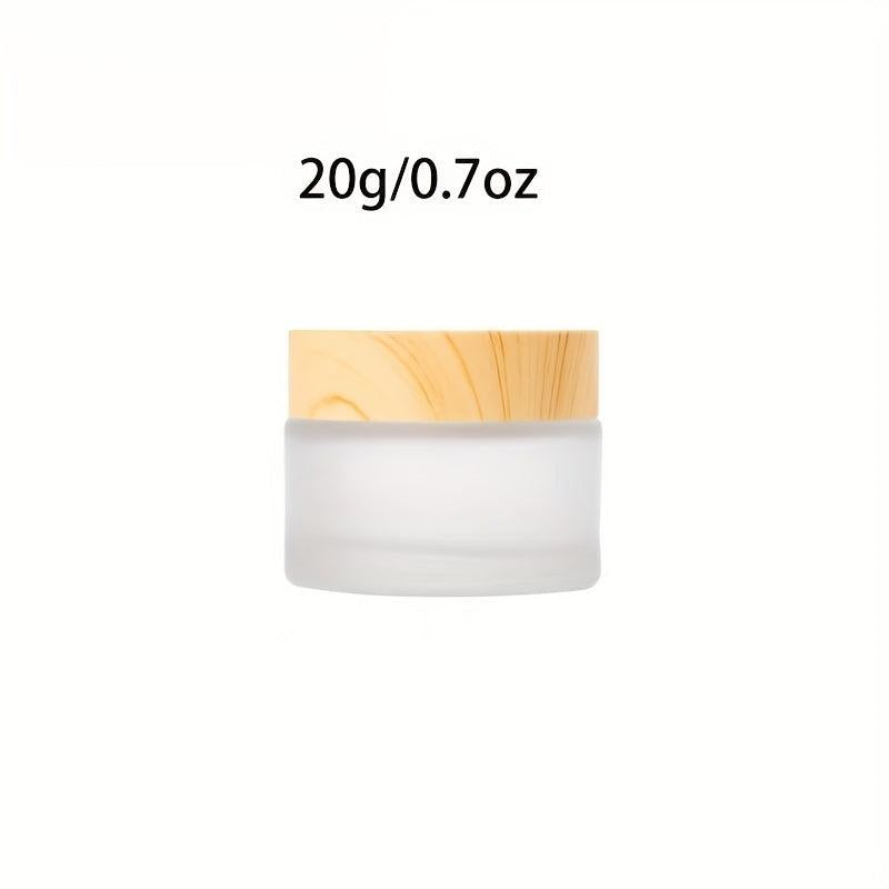 Travel Friendly Clear Cosmetic Jars and Bottles for Face Cream Lotion