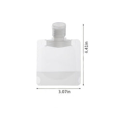Leak Proof Travel Shampoo Bottles with Lids Portable Makeup Packing Bag