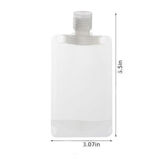 Leak Proof Travel Shampoo Bottles with Lids Portable Makeup Packing Bag