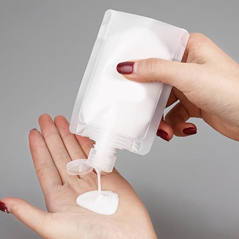 Leak Proof Travel Shampoo Bottles with Lids Portable Makeup Packing Bag