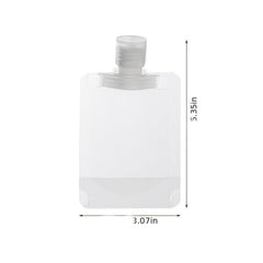 Leak Proof Travel Shampoo Bottles with Lids Portable Makeup Packing Bag