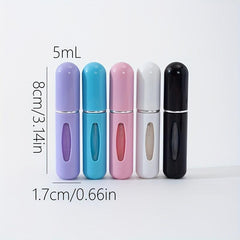 5pcs Travel Perfume Spray Bottle Mini Makeup Container 5ml
