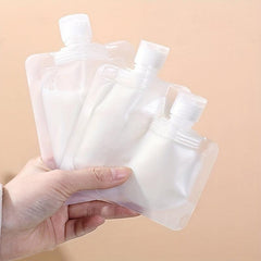 3pcs Empty Squeeze Pouch Makeup Bags Leakproof Portable Cosmetic Containers