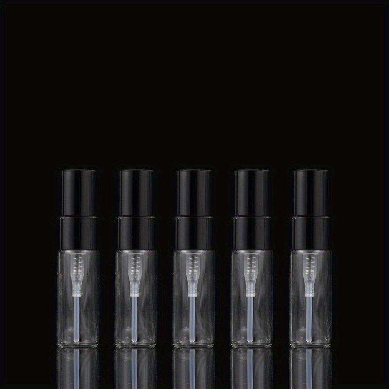 5pcs Mini Spray Bottles Clear Refillable Perfume Glass Bottle For Travel