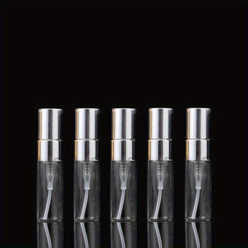 5pcs Mini Spray Bottles Clear Refillable Perfume Glass Bottle For Travel