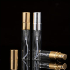 5pcs Mini Spray Bottles Clear Refillable Perfume Glass Bottle For Travel