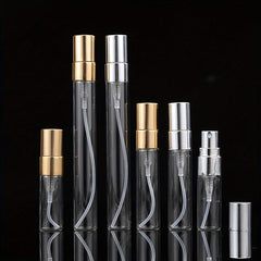 5pcs Mini Spray Bottles Clear Refillable Perfume Glass Bottle For Travel