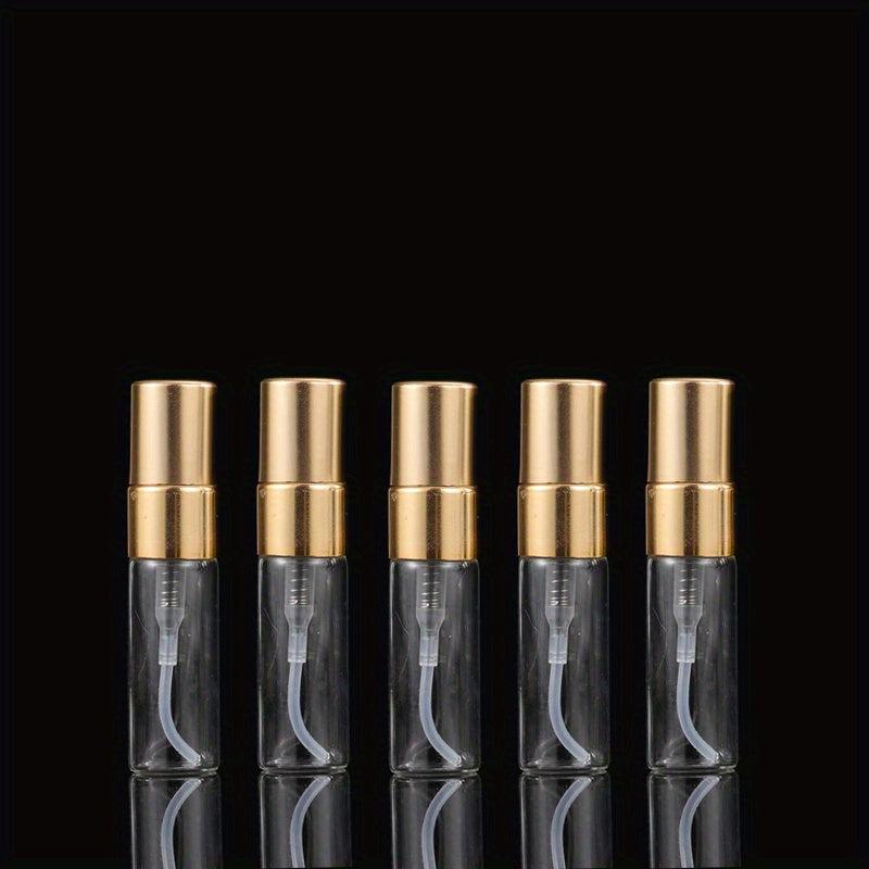 5pcs Mini Spray Bottles Clear Refillable Perfume Glass Bottle For Travel