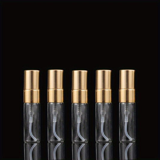 5pcs Mini Spray Bottles Clear Refillable Perfume Glass Bottle For Travel