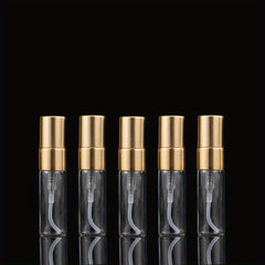 5pcs Mini Spray Bottles Clear Refillable Perfume Glass Bottle For Travel