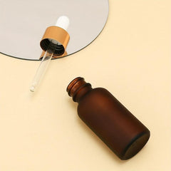 30ml Frosted Glass Eye Dropper Bottle Essential Bottles Bamboo Cap