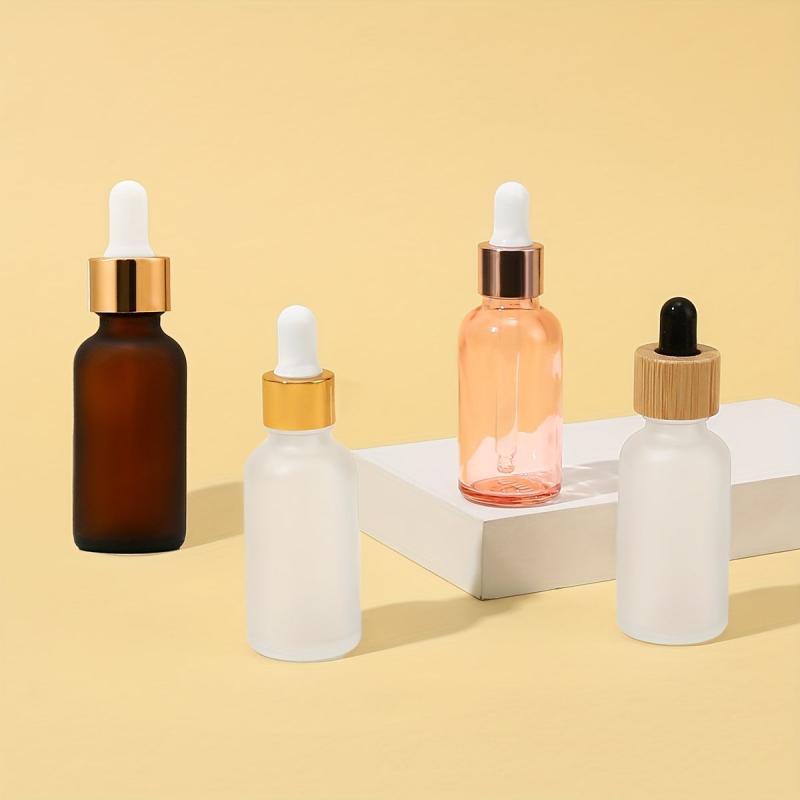 30ml Frosted Glass Eye Dropper Bottle Essential Bottles Bamboo Cap
