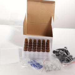 24pcs 10ml Amber Glass Roller Bottles for Essential Oils with Roller Balls