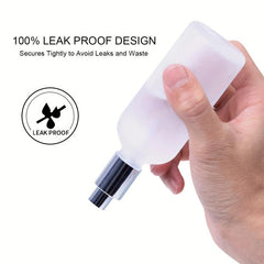 4Pcs 3.4oz Frosted Glass Spray Bottles Refillable Perfume Atomizer