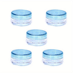 5pcs Clear Round Cosmetic Jars Empty Makeup Containers
