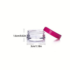 5pcs Clear Round Cosmetic Jars Empty Makeup Containers