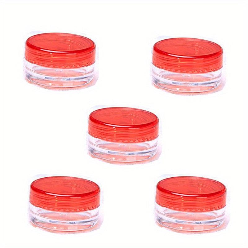 5pcs Clear Round Cosmetic Jars Empty Makeup Containers