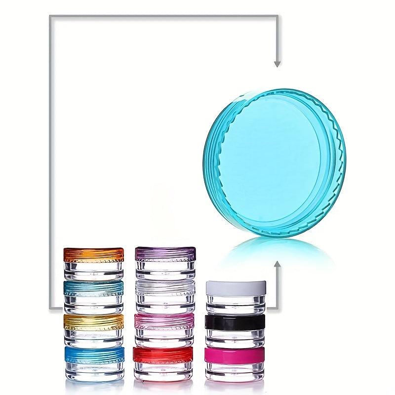 5pcs Clear Round Cosmetic Jars Empty Makeup Containers