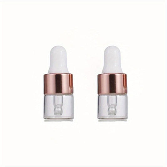 Clear Glass Dropper Vials Essential Oil Perfume Cosmetics 1ml 2ml 3ml 5ml Sizes