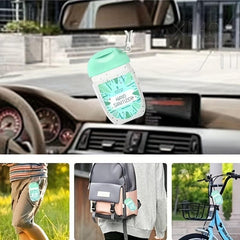 6 Pcs Clear Empty Bottle Hand Sanitizer Travel Holder Keychain