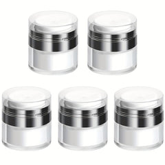 5pcs Airless Pump Dispenser Cream Vacuum Bottle Toiletries Travel Con