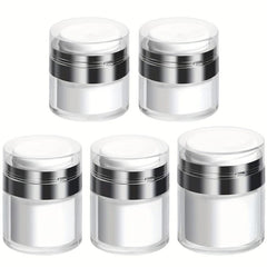 5pcs Airless Pump Dispenser Cream Vacuum Bottle Toiletries Travel Con