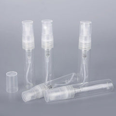 8pcs 3ml Mini Clear Glass Spray Bottle Refillable Perfume Atomizer for Travel